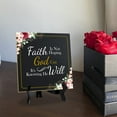 thumbnail image 6 of Faith Is Not Hoping God Can It's Knowing He Will 5"x 5" Square Table Sign With Acrylic Easel | Religious Home Decor, 6 of 9