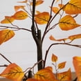 thumbnail image 6 of Nearly Natural Birch Leaf Artificial Potted Tree - 4' - Orange, 6 of 7