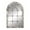 White Window Pane Inspired Geometric Arched 34" x 2" x 52", variant on DecMode 36" x 44" Beige Window Pane Inspired Wall Mirror with Arched Top