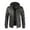 Gray, variant on YYDGH Men's Motorcycle Jacket Casual Hooded PU Faux Leather Bomber Jacket with Removable Hood(Brown,S)