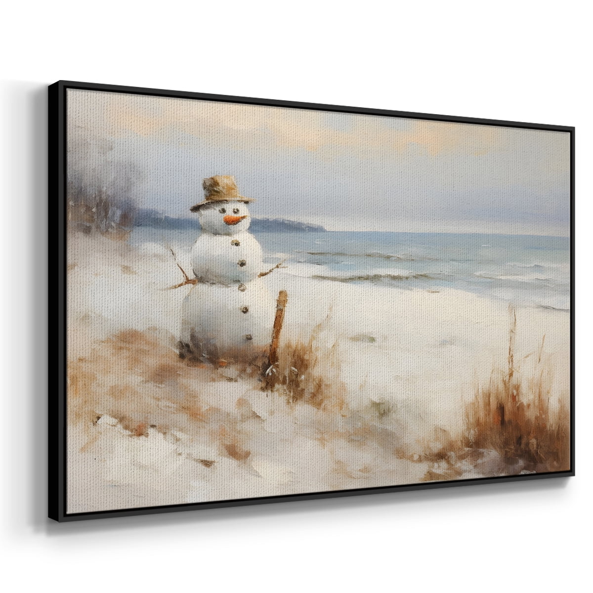Vintage Landscape-CCXIX By Wexford Home Framed in Black Wood Gallery Wrapped Canvas 27 in. x 41 in.