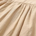 thumbnail image 6 of Besolor Toddler Baby Girls Summer Cotton Linen Dresses Bow Straps Sleeveless A-Line Beach Sundress with Pockets, 6 of 8