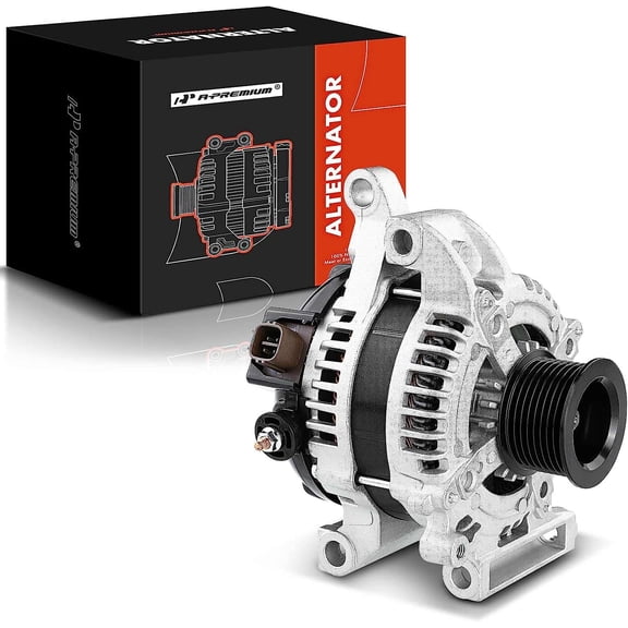 A-Premium Alternator Compatible with Toyota Tundra 2007-2021, Sequoia 2008-2022, V8 4.6L 5.7L, 150A 12V Clockwise 8-Groove Pulley, Replace# 27060-0S020, 104210-5090