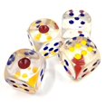 thumbnail image 3 of Jumbo de 25 mm con colores YEJLMXG transparente de 6 lados juego de seis lados para Farkle 10 piezas, 3 of 5
