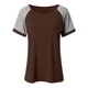 thumbnail image 2 of Camisas de Cuello de Tripulación de Manga Corta para las Mujeres Casual Cuello Redondo Top de Manga Corta Tejido Súper Suave para el Verano, 2 of 5