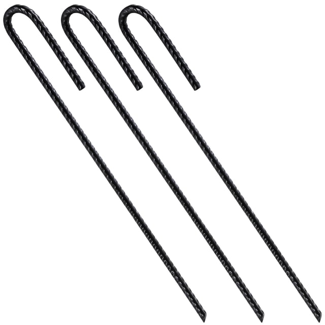 Anclajes para Tierra Wensilon con Barra de Refuerzo y Gancho en U Extra Resistentes 30 cm