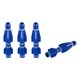 thumbnail image 1 of 4 Pcs Tapones para Válvula de Neumático 7x70mm Cubiertas de Válvula de Neumático para Coche Camión Motocicleta Bicicleta Decorativas de Aleación de Aluminio Azul, 1 of 1