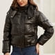 thumbnail image 4 of Chaquetas y abrigos casuales con capucha de manga larga para mujer, chaqueta de invierno lisa de manga larga, abrigo con cremallera, blusa, abrigo para mujer, 4 of 7