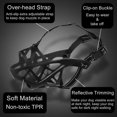thumbnail image 3 of Dog Basket Muzzles, Upgraded Soft Breathable Cage Muzzle For Dogs Allows Drinking Panting, Dog Mouth Guard To Stop Biting Barking Chewing, 3 of 5
