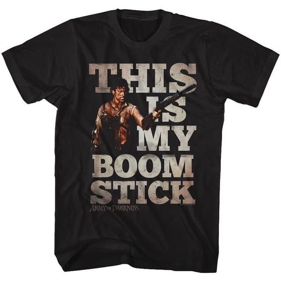 Army Of Darkness My Boomstick Black Adult T-Shirt 5Xl