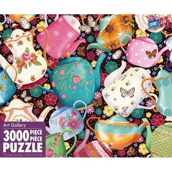Sure-Lox 3000pc Teapots and Teacups Street Puzzle