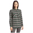 thumbnail image 1 of GAT RIMON Women's Plaid Shirt, Noir, 1/S, 1 of 1