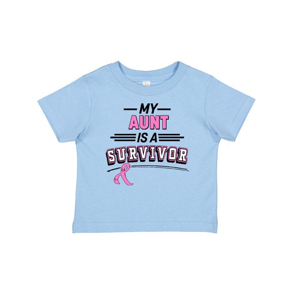 Inktastic My Aunt is a Survivor Breast Cancer Awareness Boys or Girls Baby T-Shirt