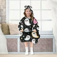 thumbnail image 7 of FORMRS Wearable Blanket Hoodie with Sleeves for Kids Cozy Flannel Sweatshirt, White Halloween Ghost, 7 of 7