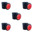 thumbnail image 1 of Dalazy 4 Ensembles de Roues et Pneus RC Accessoires pour DIY 1/10 1/18 144001 1/14 1/16 Rouge 71x26mm 5Set, 1 of 6