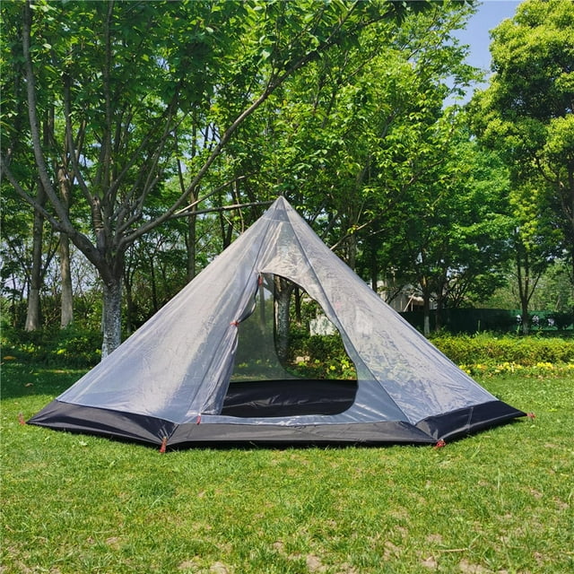 Tente en Maille Tente 1-2 Personnes Tente Imperméable en Maille Tente de Camping pour Randonnée Chasse Randonnée