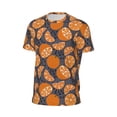 thumbnail image 5 of Rocae Various Oranges for Men's Mesh Quick-Dry Short Sleeve Workout T-Shirt,Mens Crew Neck Tee Lightweight Soft Classic T Shirts 3X-Large, 5 of 9