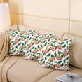 thumbnail image 4 of Kawaii Fresh Peaches Throw Pillow Covers Cute Fruit Pillow Covers for Home Sofa Bed Couch for Kids Cartoon Peach Cushion Covers Green Leaf and Pink Peach Pillowcases, 16X16 Inches Set of 2, 4 of 6