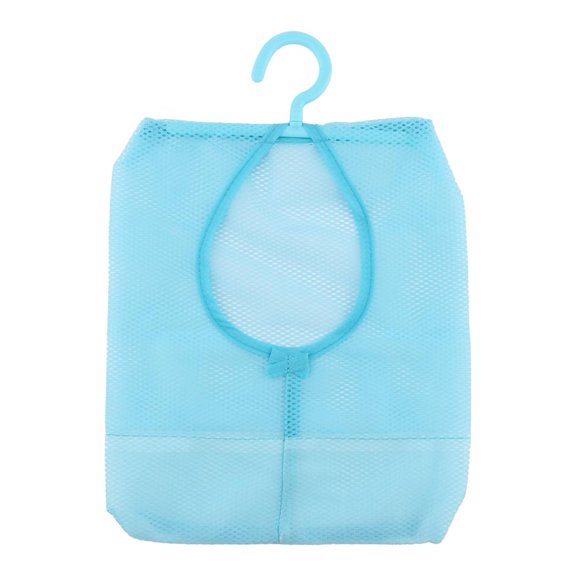DOACT Kitchen Bathroom Hanging Storage Clothes pin Mesh Bag Organizer Hanger Hook,Bag ,Blue