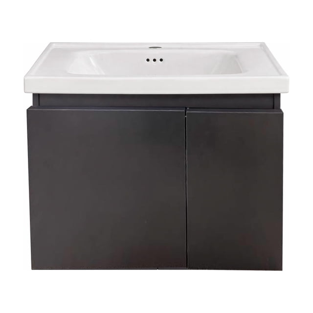 Ilios Innova | Lavamanos con Gabinete Flotante, Diseño Moderno Negro y Almacenamiento Funcional