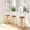 thumbnail image 2 of Butler Specialty Company Tobias Round Rattan 30" Bar Stool - Brown and Tan Dot, 2 of 7