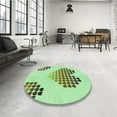 thumbnail image 3 of Ahgly Company Indoor Rectangle Patterned Light Green Area Rugs, 7' x 9', 3 of 6