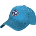 thumbnail image 2 of Flag of Tennessee Cowboy Baseball Cap Adjustable Washable Cotton Adult Cowboy Baseball Hat Black, 2 of 8
