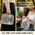 thumbnail image 2 of FOR U DESIGNS Navajo Wolf Ethnic Tribel Pattern Bible Cover Quilted Protective Church Organizer Holder Bag Large Capacity Church Bag Bible Protective Christian Bible Accessories, 2 of 7