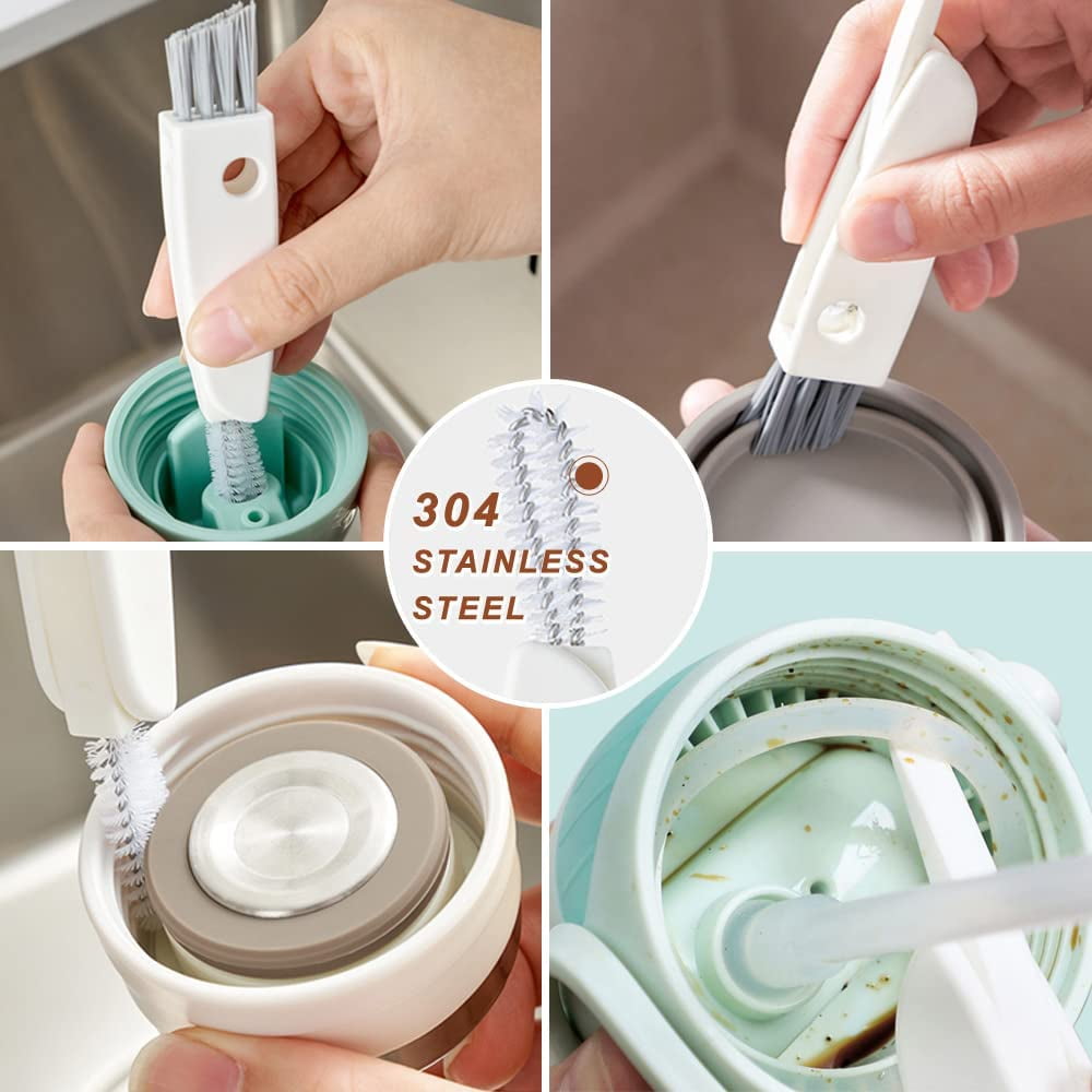 8 pcs 3 in 1 Tiny Cleaning Brush and Drinking Straw Brush, 3pcs Mini  Multi-Functional Crevice Detail Brush Cleaner Tools for Water Nursing  Bottle Cup