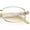 Gold - Clear, variant on Luxury 90s Gangster Narrow Rectangle Jaguar Head Hinge Sunglasses Gold - Clear