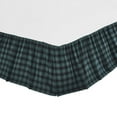 thumbnail image 2 of VHC Brands, Pine Grove Plaid King Bed Skirt, Green, 78x80x16, 2 of 3