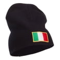 thumbnail image 5 of Europe Italy Flag Embroidered Big Short Beanie - Black XL-3XL, 5 of 5