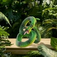 thumbnail image 3 of Figuras de Serpiente de Juguete de Plástico Perfecl Decoración Verde, 3 of 8
