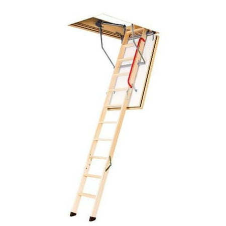LWF Wooden Fire Rated Attic Ladder, 25 x 54 x 121 (Best Rated Attic Ladders)