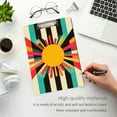 thumbnail image 3 of FORMRS Acrylic Clipboard with Low Profile Clip Standard A4 Letter Size, 12.5" x 9", Geometric Sun, 3 of 8
