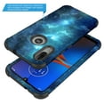 thumbnail image 3 of Moto E6 Plus Case, KAESAR 3-Layer Slim Shockproof Hard Cover Graphic Fashion Cute Skin Armor Case for Moto E6 Plus (Galaxy Stardust), 3 of 5