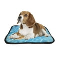 thumbnail image 2 of PKQWTM Blue Ocean Wave Sea Turtle Chelonia Pet Dog Cat Bed Pee Pads Mat Cushion Potty Dogsblankets Crate Bed Kennel 14x18 inch, 2 of 3