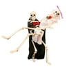 MIARHB hot lego for adults Halloween Bride&Groom Props Party Decoration Human Skull Skeleton Anatomical