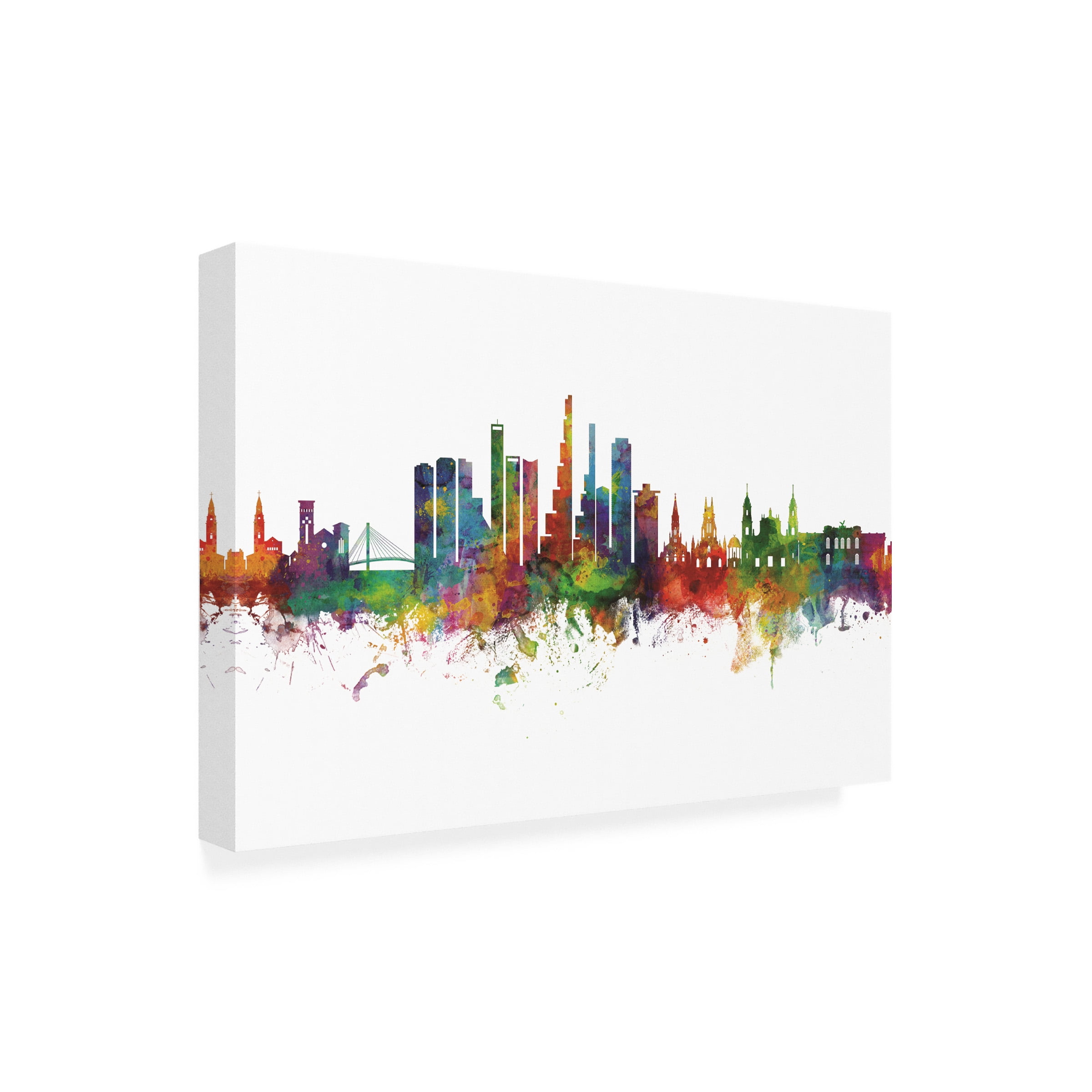 Michael Tompsett 'Bogota Colombia Skyline' Canvas Art