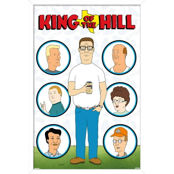 King of the Hill (1997) - Neighbors of Arlen Grid Wall Poster, 22.375" x 34" Framed