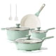 thumbnail image 1 of Juego de utensilios de cocina cerámica antiadherente grande 13 piezas ollas sartenes saludables no tóxico asas frescas, 1 of 8