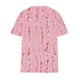 thumbnail image 3 of Camisetas Casuales de las Mujeres Largo Casual Impreso Cuello Redondo Suelto Top, Camiseta de Verano de Manga Corta, 3 of 5