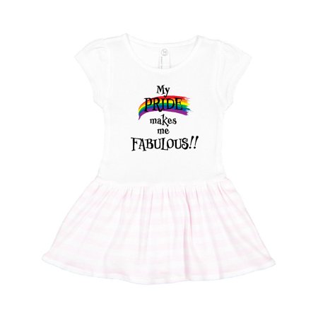 

Inktastic My Pride Makes me Fabulous with Rainbow Gift Toddler Girl Dress
