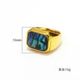 VIVIDELLE Versatile Minimalist Abalone Sea Shell Stainless Steel Square vividelle-versatile-minimalist-abalone-sea-shell-stainless-steel-square
