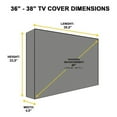 thumbnail image 3 of Housse de Support de Téléviseur LCD d'Extérieur Étanche aux Intempéries Télévision Maison Cour Patio Imperméable Antipoussière Protecteur Garde Accessoire 36-38 Pouces, 3 of 9