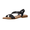 Black, variant on Cushionaire Lido Slingback Sandals for Women, Casual Open Toe Slip-On Design with Cushioned Footbed