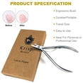 thumbnail image 4 of Cuticle Nipper Dual Ended Pusher Cleaner Manicure Pedicure Nail Care Tools, 4 of 7