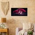 thumbnail image 3 of Japanese Cherry Blossom Canvas Art, Full Moon, High-Quality Home or Office Decor, 3 of 11