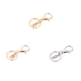 thumbnail image 3 of 10Pcs Keychain Long Snap Self-Assembly Handmade Lobster Lanyard Metal Clasp Key Hook Handbag Components Making Accessories Rose Gold, 3 of 9