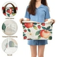 thumbnail image 5 of Yayeee Foldable Storage Basket for Shelves with Handles Set of 2 Waterproof Cloth Bins, Strawberry Pattern, 5 of 7